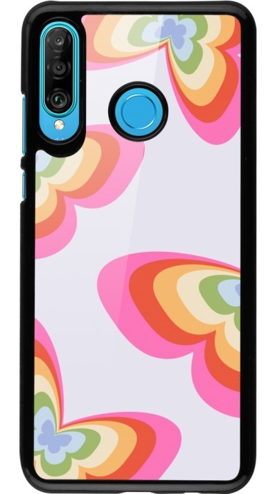 Huawei P30 Lite Case Hülle - Easter 2024 rainbow butterflies