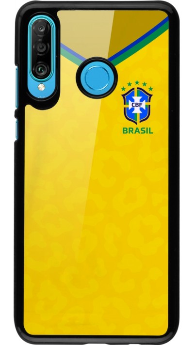 Coque Huawei P30 Lite - Maillot de football Brésil 2022 personnalisable