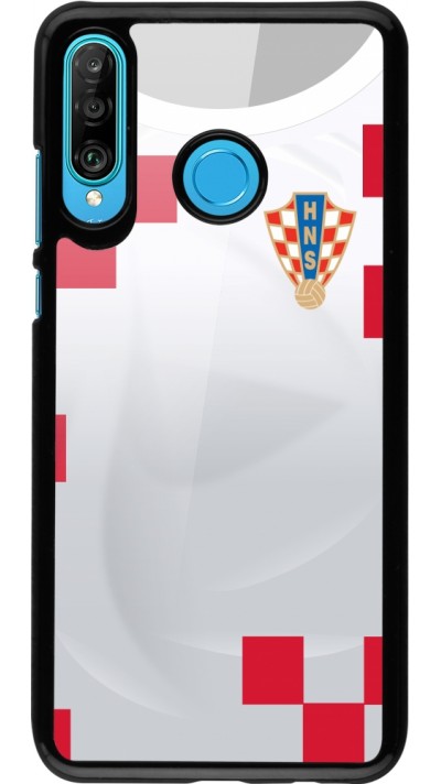 Coque Huawei P30 Lite - Maillot de football Croatie 2022 personnalisable
