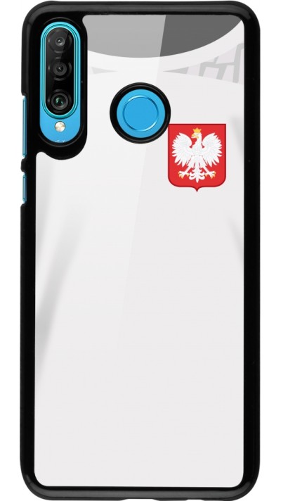Huawei P30 Lite Case Hülle - Polen 2022 personalisierbares Fussballtrikot