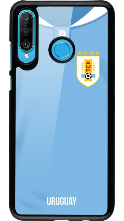 Huawei P30 Lite Case Hülle - Uruguay 2022 personalisierbares Fussballtrikot