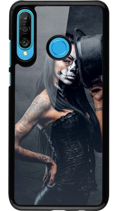 Coque Huawei P30 Lite - Halloween 22 Tattooed Girl