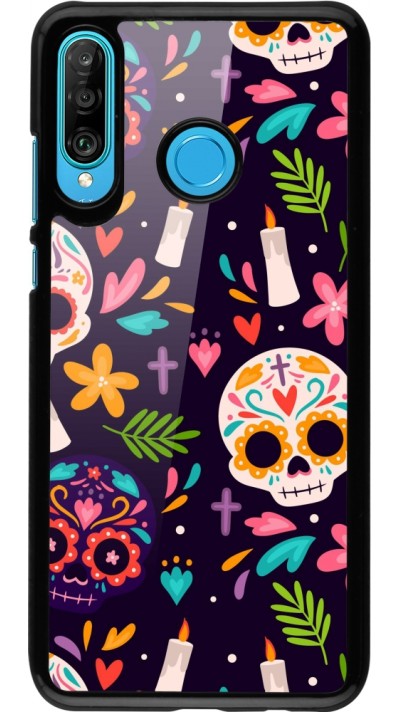 Huawei P30 Lite Case Hülle - Halloween 2023 mexican style