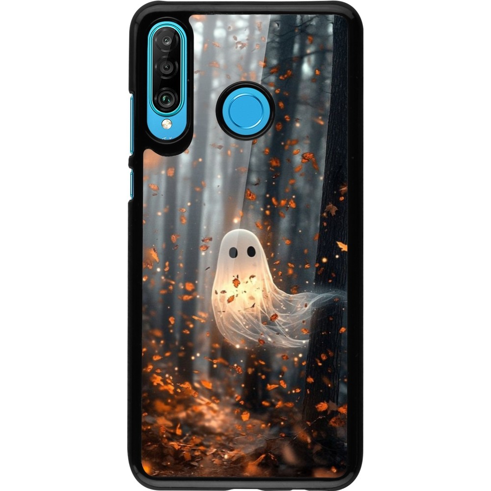 Huawei P30 Lite Case Hülle - Halloween 2025 Ghost in the forest