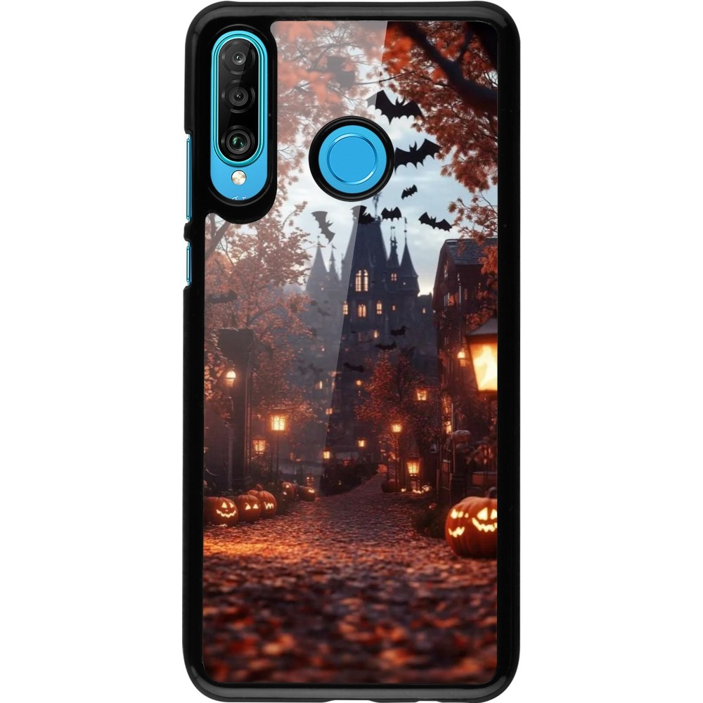 Huawei P30 Lite Case Hülle - Halloween 2025 Haunted house