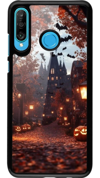 Huawei P30 Lite Case Hülle - Halloween 2025 Haunted house