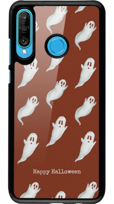 Huawei P30 Lite Case Hülle - Halloween 2025 Pattern of ghosts
