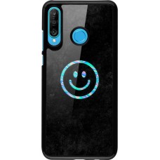 Huawei P30 Lite Case Hülle - Happy smiley irisirt