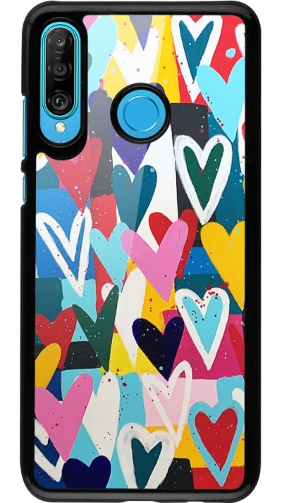 Coque Huawei P30 Lite - Joyful Hearts
