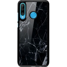 Coque Huawei P30 Lite - Marble Black 01