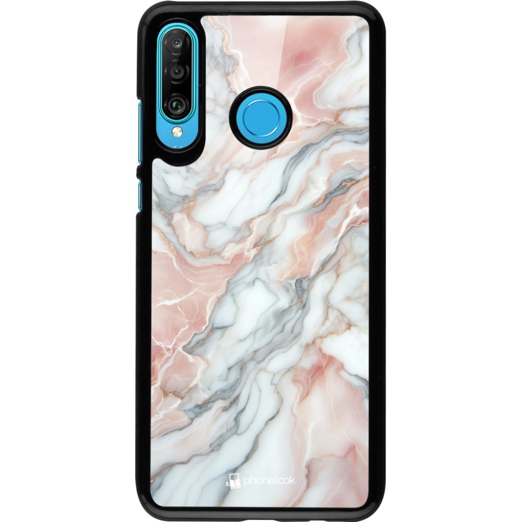 DasKAn Lumineux Silicone Coque Pour Huawei P30,Fluorescent Lumineuse Dan Le Noir Motif Coloré Ultra Mince Souple Housse De Arrière Flxible TPU Étui Pour Téléphone,Fleurs Rosa