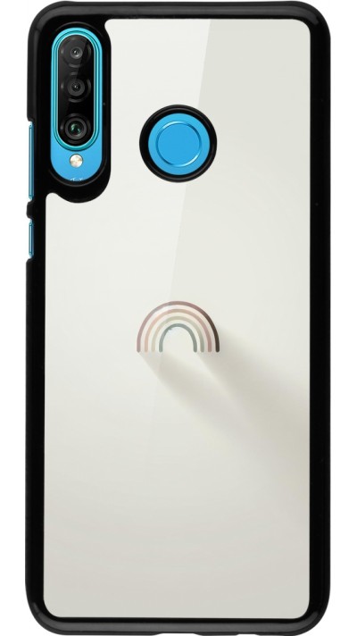 Huawei P30 Lite Case Hülle - Mini Regenbogen Minimal