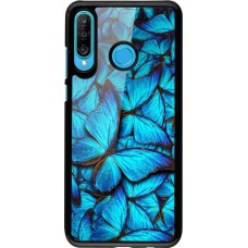 Coque Huawei P30 Lite - Papillon - Bleu