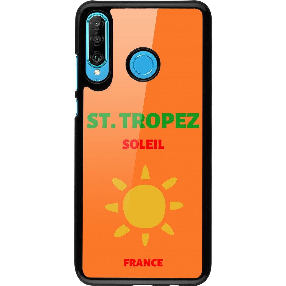 Huawei P30 Lite Case Hülle - Pop Summer Destination St-Tropez
