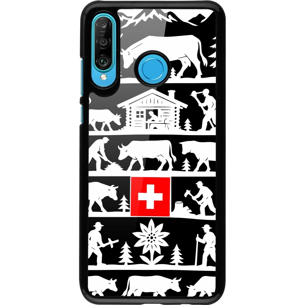 Huawei P30 Lite Case Hülle - Poya Schweiz 1 schwarz