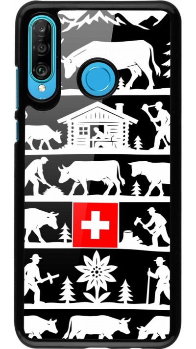 Huawei P30 Lite Case Hülle - Poya Schweiz 1 schwarz