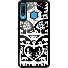 Huawei P30 Lite Case Hülle - Poya Schweiz 2 schwarz
