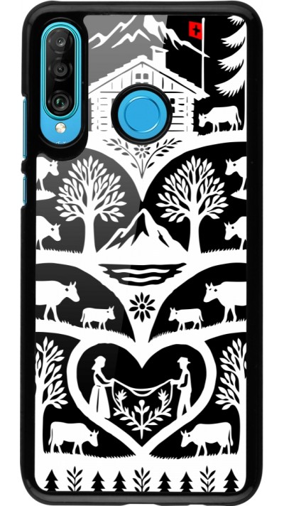 Huawei P30 Lite Case Hülle - Poya Schweiz 2 schwarz