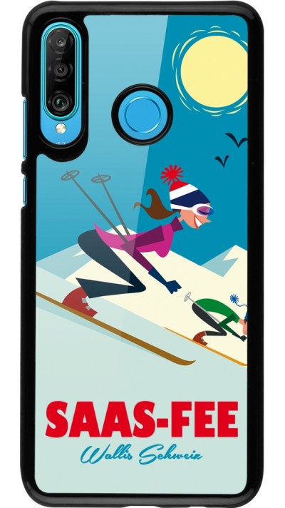 Coque Huawei P30 Lite - Saas-Fee Ski Downhill