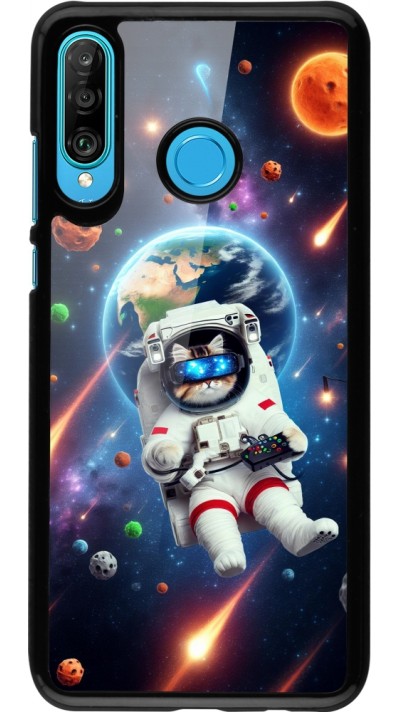 Huawei P30 Lite Case Hülle - VR SpaceCat Odyssee