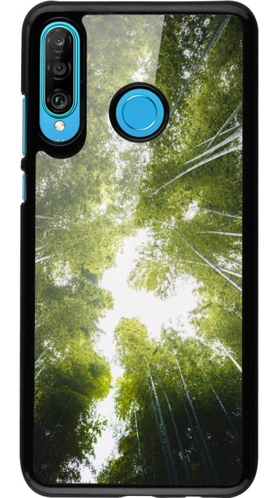 Huawei P30 Lite Case Hülle - Spring 23 forest blue sky