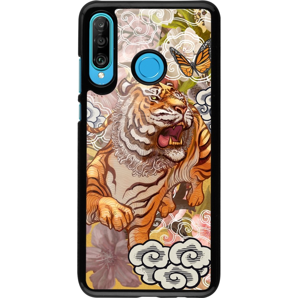 Huawei P30 Lite Case Hülle - Spring 23 japanese tiger