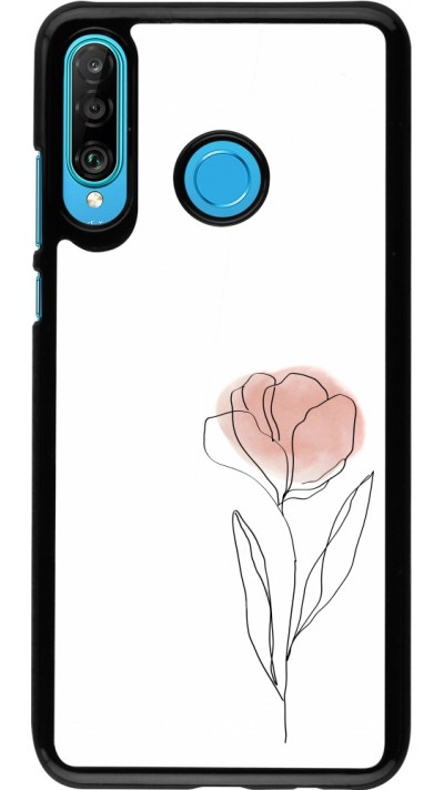 Huawei P30 Lite Case Hülle - Spring 23 minimalist flower