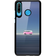 Huawei P30 Lite Case Hülle - Spring 23 pink bus