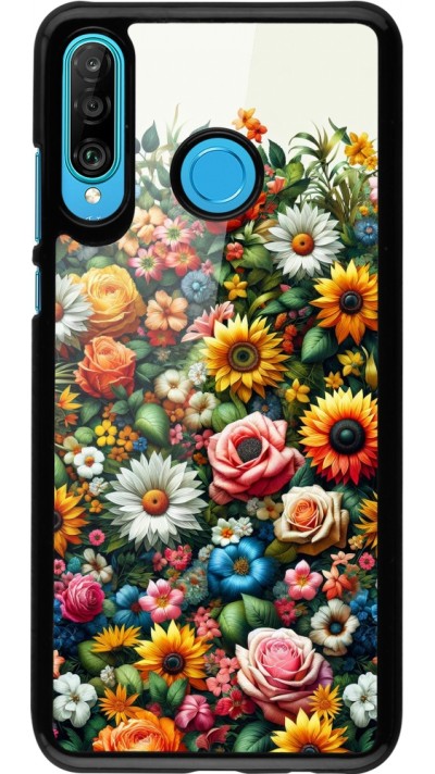 Huawei P30 Lite Case Hülle - Sommer Blumenmuster