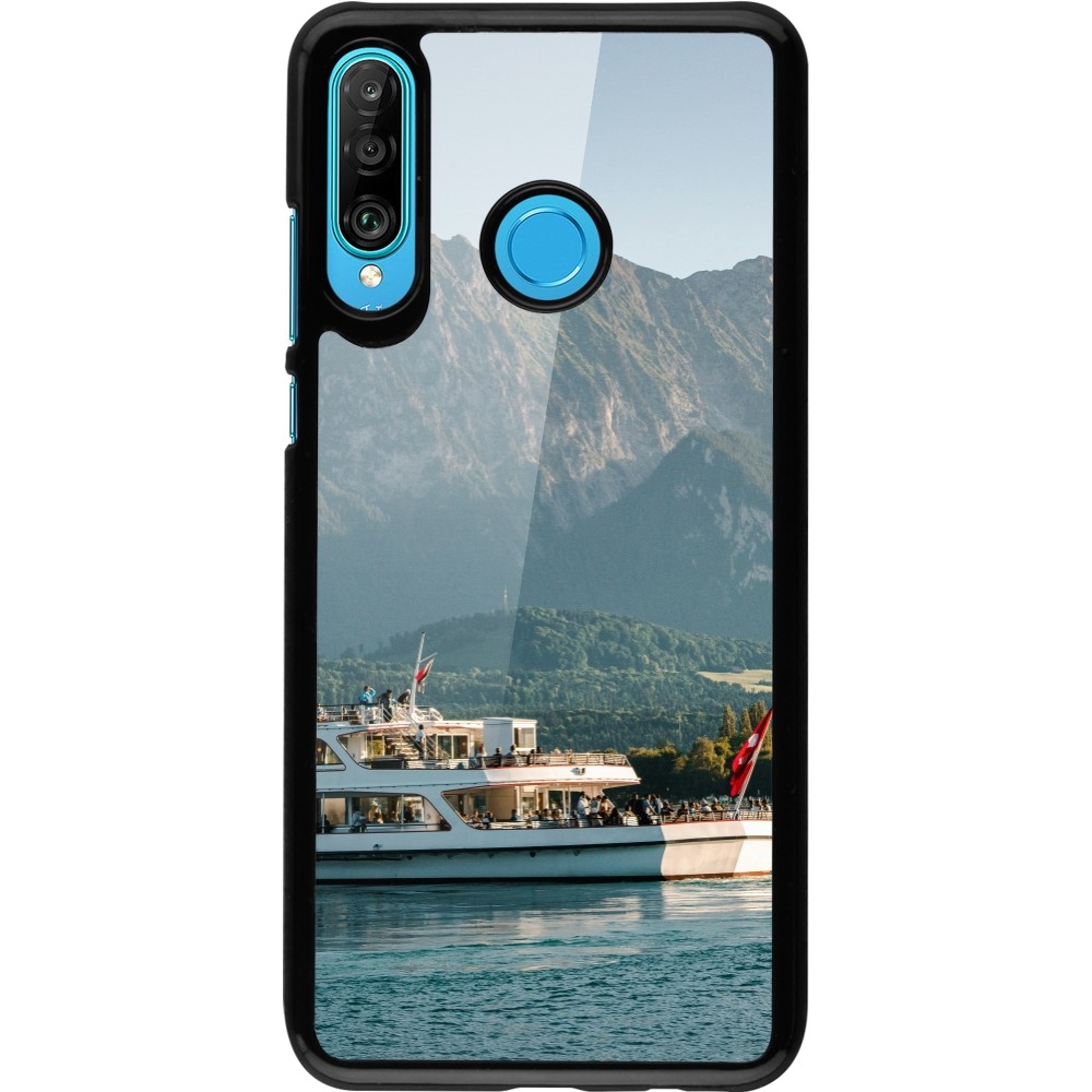 Huawei P30 Lite Case Hülle -  Nationalfeiertag Schweiz Bateau Leman