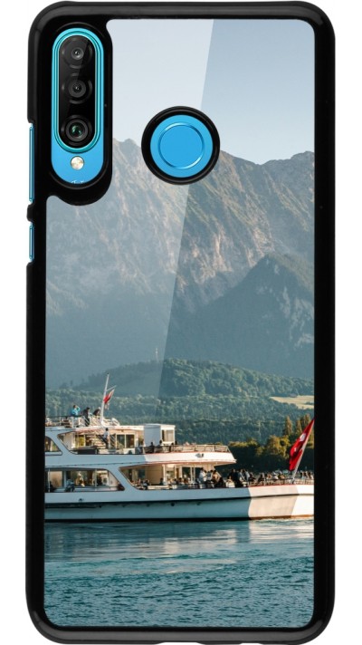 Huawei P30 Lite Case Hülle -  Nationalfeiertag Schweiz Bateau Leman