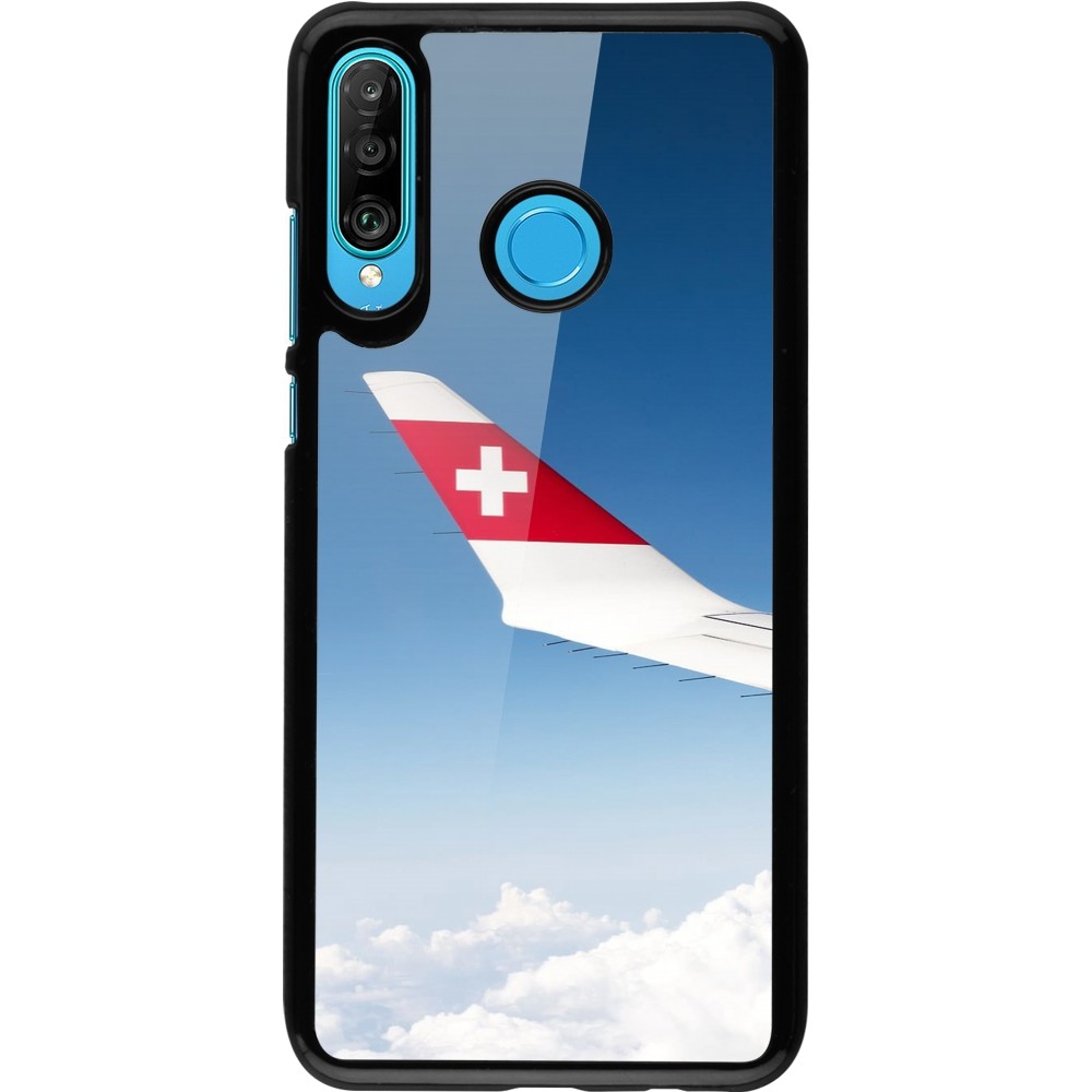 Huawei P30 Lite Case Hülle -  Schweizer Nationalfeiertag Sky Swiss Flag