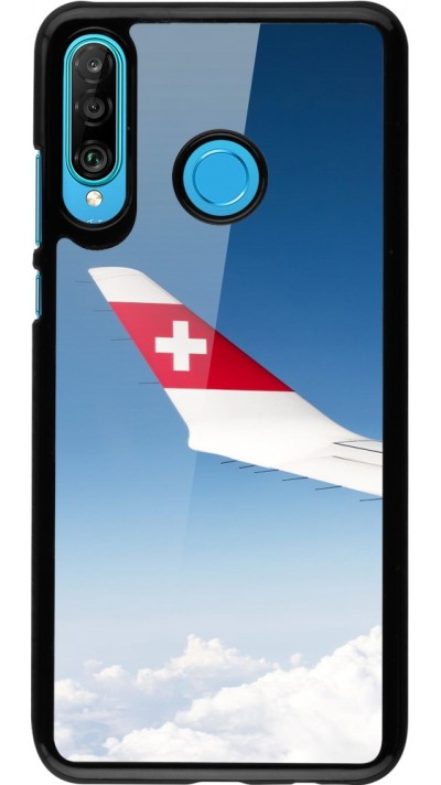 Huawei P30 Lite Case Hülle -  Schweizer Nationalfeiertag Sky Swiss Flag