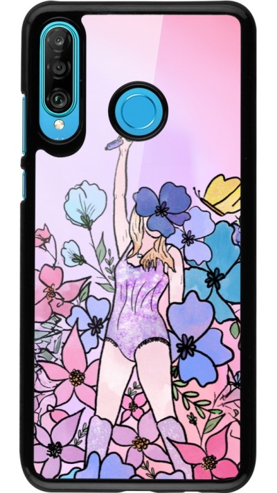 Huawei P30 Lite Case Hülle - Taylor Swift Sketch - Pink
