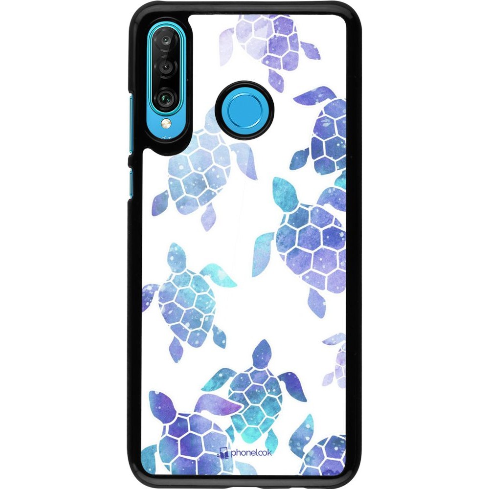Coque Huawei P30 Lite - Turtles pattern watercolor