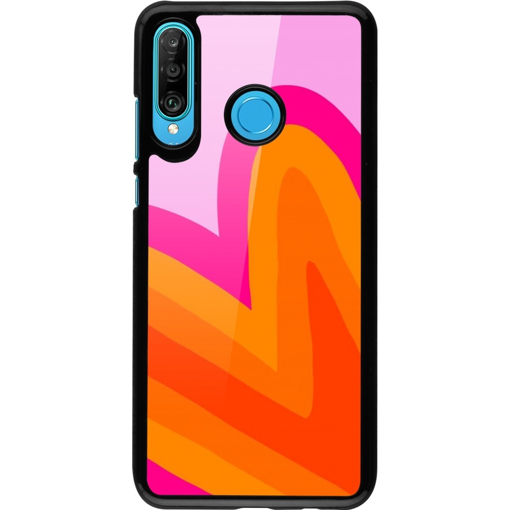 Huawei P30 Lite Case Hülle - Valentine 2024 heart gradient