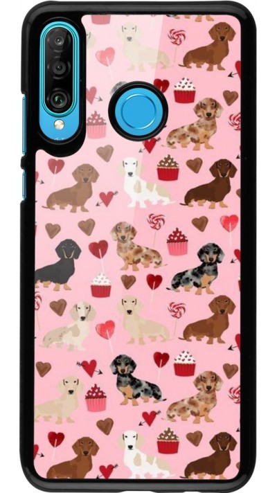 Huawei P30 Lite Case Hülle - Valentine 2024 puppy love