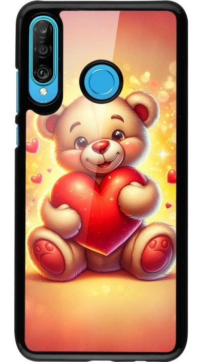 Huawei P30 Lite Case Hülle - Valentin 2024 Teddy Liebe