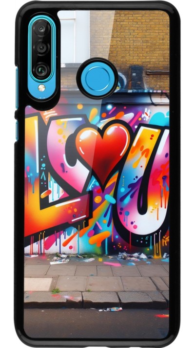 Coque Huawei P30 Lite - Valentine 2025 Love U Tag
