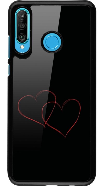 Huawei P30 Lite Case Hülle - Valentine 2023 attached heart