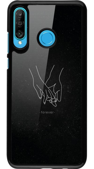 Huawei P30 Lite Case Hülle - Valentine 2023 hands forever