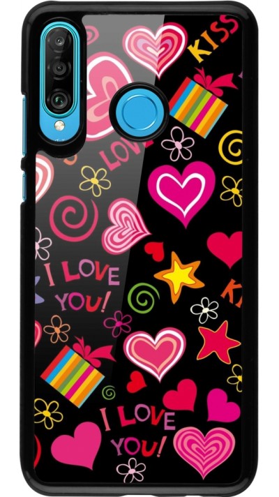 Coque Huawei P30 Lite - Valentine 2023 love symbols