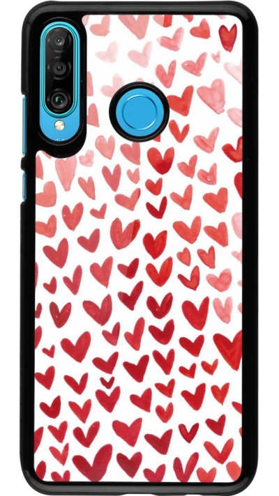 Coque Huawei P30 Lite - Valentine 2023 multiple red hearts