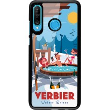 Huawei P30 Lite Case Hülle - Verbier Mountain Jacuzzi
