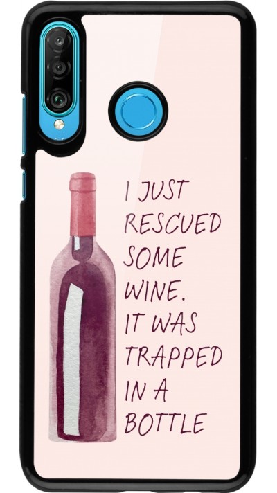 Huawei P30 Lite Case Hülle - I just rescued some wine