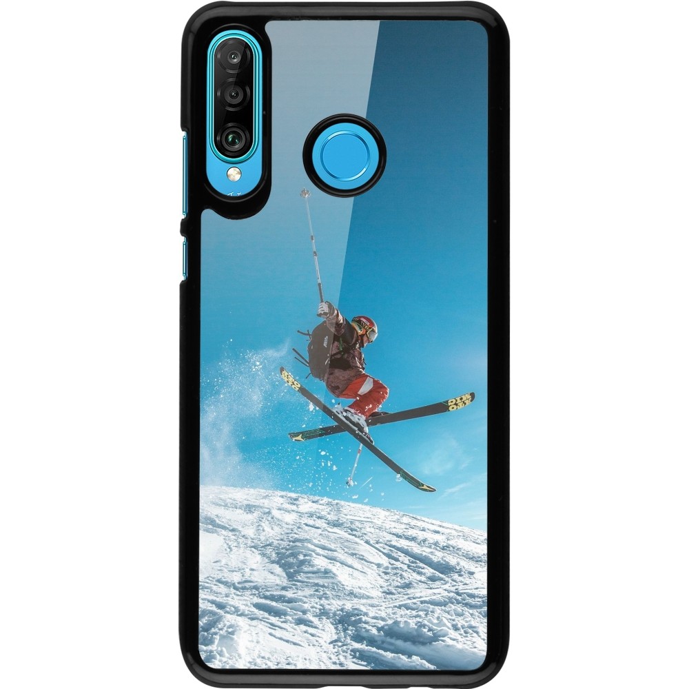 Huawei P30 Lite Case Hülle - Winter 22 Ski Jump