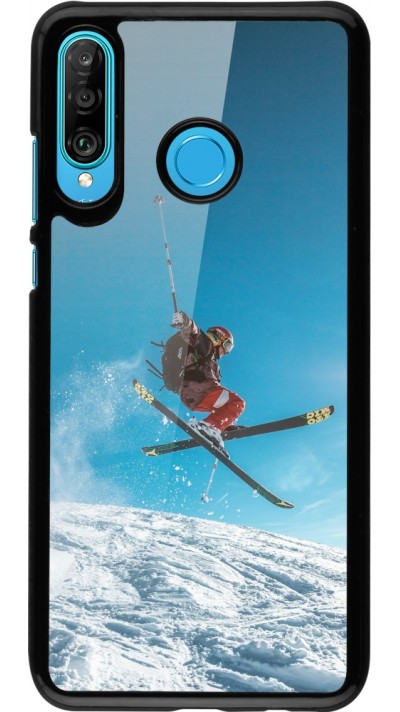 Huawei P30 Lite Case Hülle - Winter 22 Ski Jump