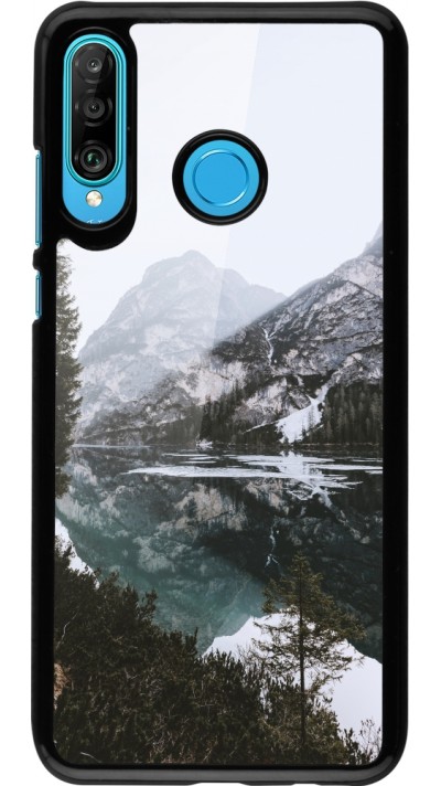 Coque Huawei P30 Lite - Winter 22 snowy mountain and lake
