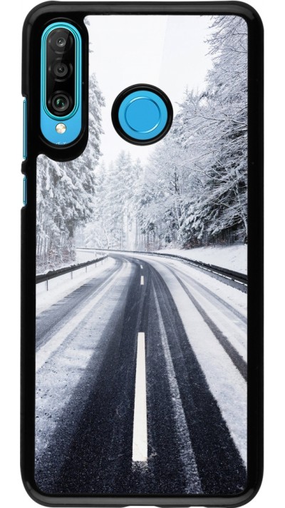 Coque Huawei P30 Lite - Winter 22 Snowy Road