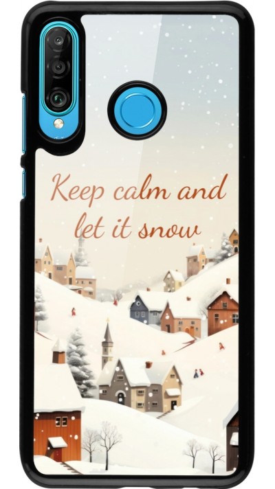 Huawei P30 Lite Case Hülle - Winter 25 Winter Keep calm and let it snow